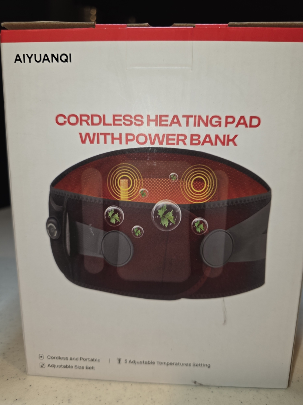 Cordless Heating Pad with Power Bank